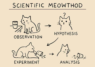 Scientific Meowthod Cat Diagram