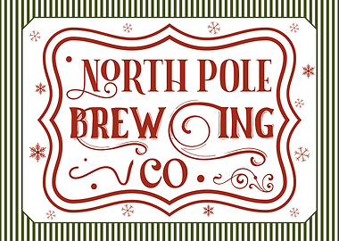 North Pole Brewing Co. Holiday Sign