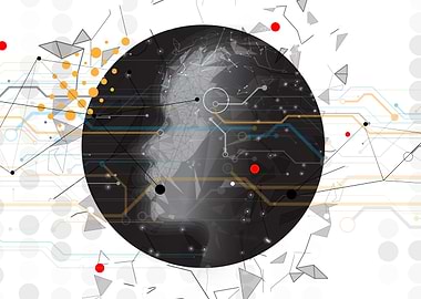 Abstract Technology Network