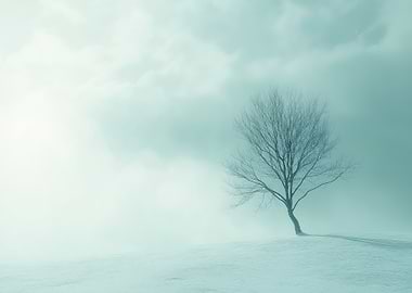 Winter Tree in Fog