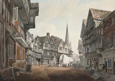 Saint Peter's Church, Hereford, from Butcher's Row