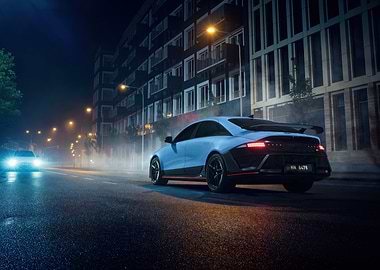 Hyundai Ioniq 6 N on City Street