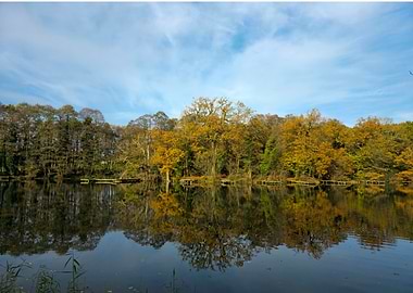 Autumn Lake Reflection