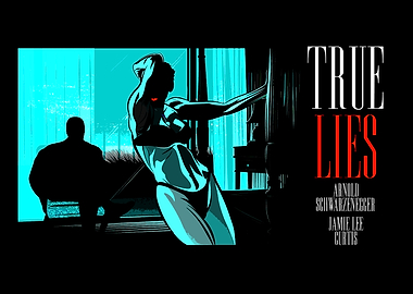 True Lies Movie Poster Art