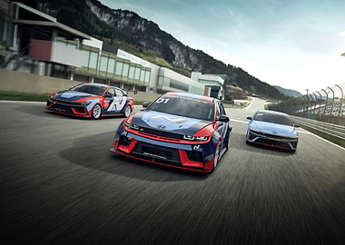 Hyundai N Race Cars on Track