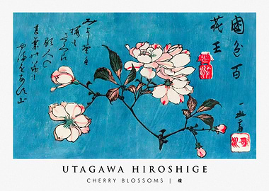 Utagawa Hiroshige Cherry Blossoms Art