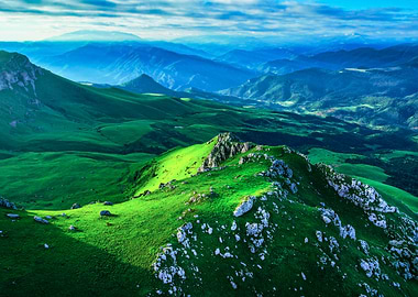 Lush Green Mountain Landscape