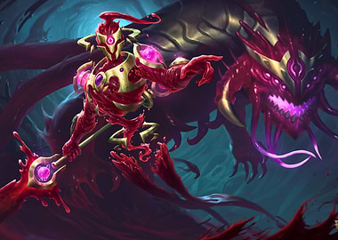 Crimson Horror Fantasy Character Art