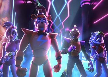 Five Nights at Freddy's Glamrock Animatronics