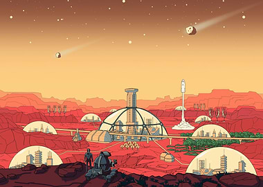 Mars Colony Surviving Mars