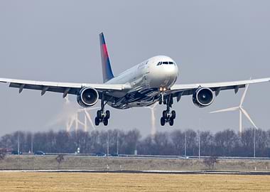 Delta Airplane Landing
