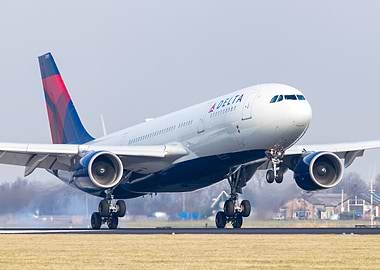 Delta Airplane Landing