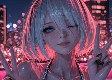 2b nier automata night pool