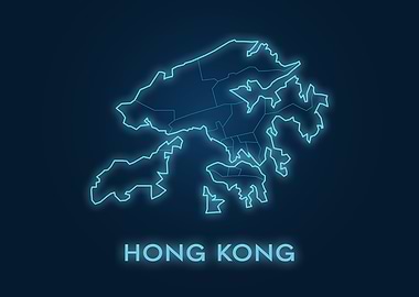 Hong Kong Neon Map