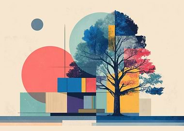 Mid-Century Tree Geometry