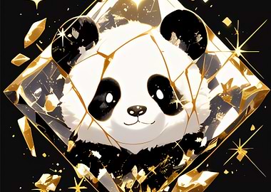 Panda in Diamond