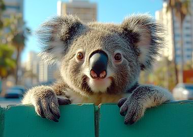 Cute Koala Portrait