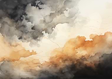 Abstract Cloudscape Painting