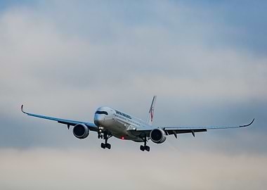 Japan Airlines A350-1000 landing