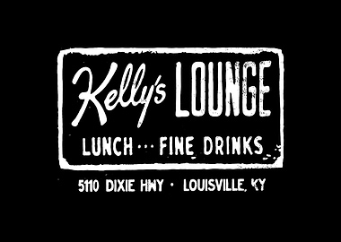 Kelly's Lounge Vintage Sign