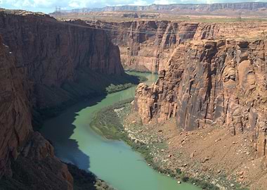 Canyon with Colorado River near Page