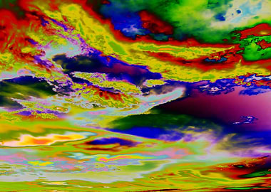 Psychedelic Sky Abstract