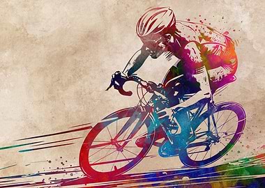 Colorful Cycling Art