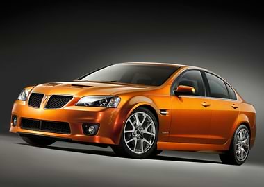Orange Pontiac G8 Sedan Car