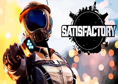 Satisfactory Game Character Illustration