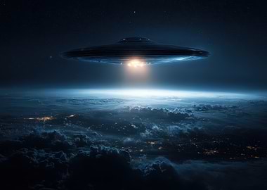 UFO over Earth