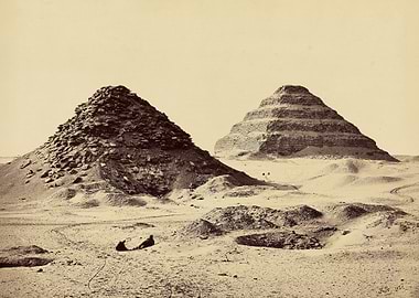 The Pyramids of Saqqara from the North-East