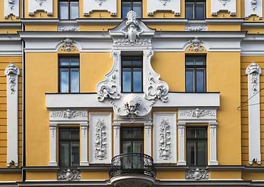 Art Nouveau Building Facade
