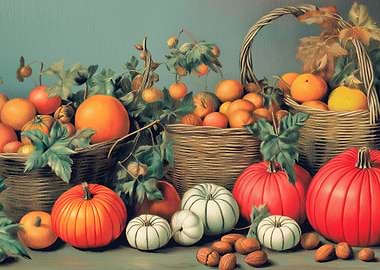 Autumn Harvest Still Life