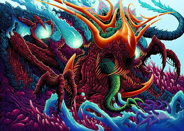 Surreal Monster Illustration