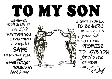 To My Son Military Tribute