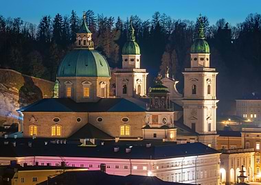 Salzburg Cathedral at Night