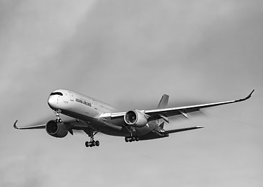 Asiana Airlines Airbus A350 in Flight