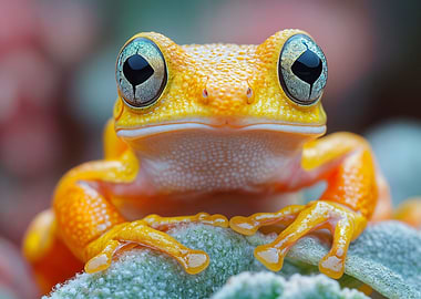 Yellow Frog Portrait
