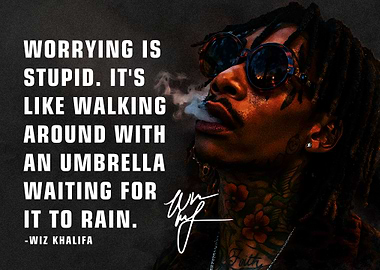 Wiz Khalifa Quote Portrait