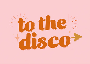 To the disco retro design