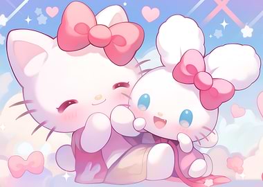 Hello Kitty and Cinnamoroll Together