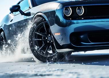 Blue Challenger in winter