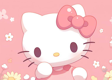 Hello Kitty Pink Floral