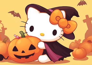 Hello Kitty Halloween Witch