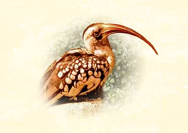 Hornbill bird portrait