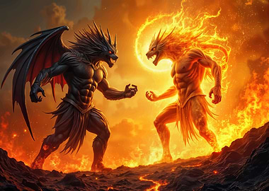 Inferno Duel of Elementals