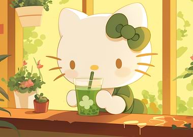 Hello Kitty Green Tea