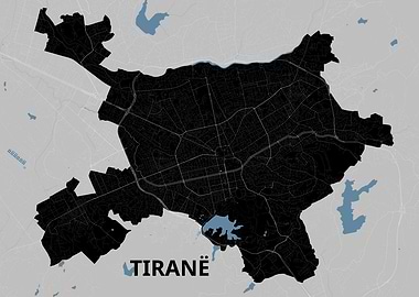 Tirana, Albania City Map