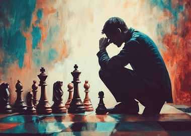 Contemplation at Chessboard