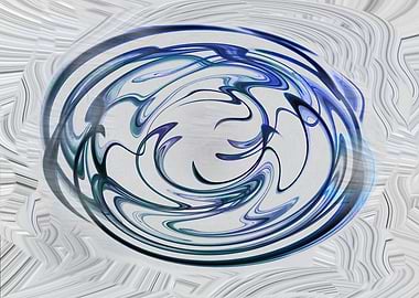 Abstract Blue and White Swirl CVS1
